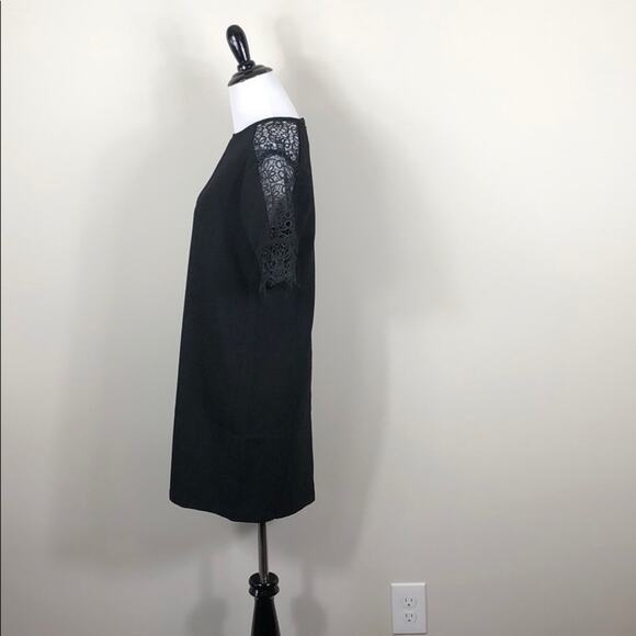 Endless Rose Dress Lace Sleeve Black Mini - Picture 3 of 4